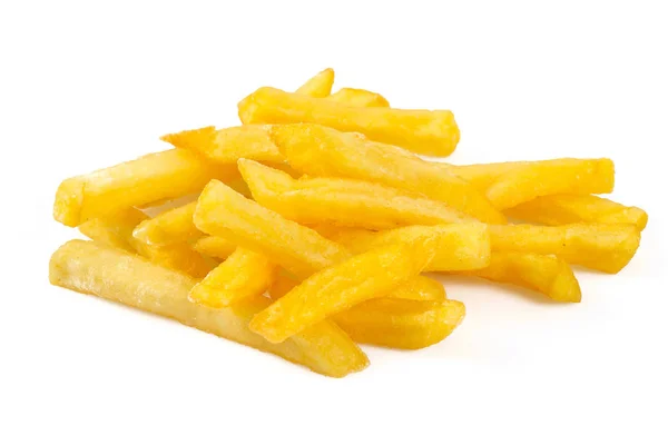 Batatas Fritas Isoladas Branco — Fotografia de Stock