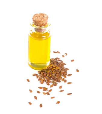 beyaz izole keten tohumu yağı