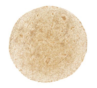tam buğday tortilla izole