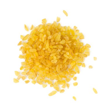 bulgur gevreği beyaza izole edilmiş