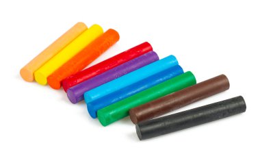 beyaz izole pastel petrol boya kalemi