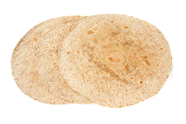 Tortilla Grano Entero Aislada — Foto de Stock