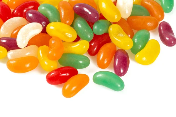 Jelly Bean Godis Isolerade — Stockfoto