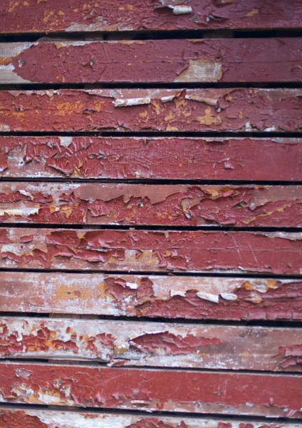 Stará Zeď Zvětralé Malovaný Dřevěný Dům — Stock fotografie