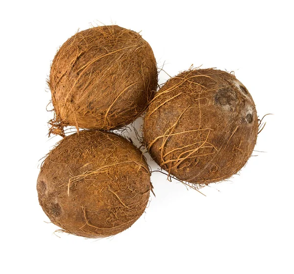 Hindistan cevizi beyaza izole edilmiş.