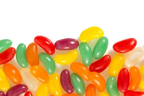 Jelly Bean Snoepjes Geïsoleerd — Stockfoto