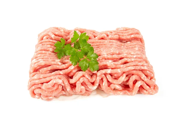 Мясо Изолированное Белом — стоковое фото