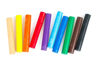 beyaz izole pastel petrol boya kalemi