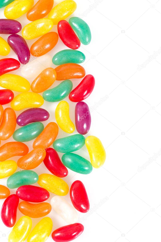 jelly bean candies isolated