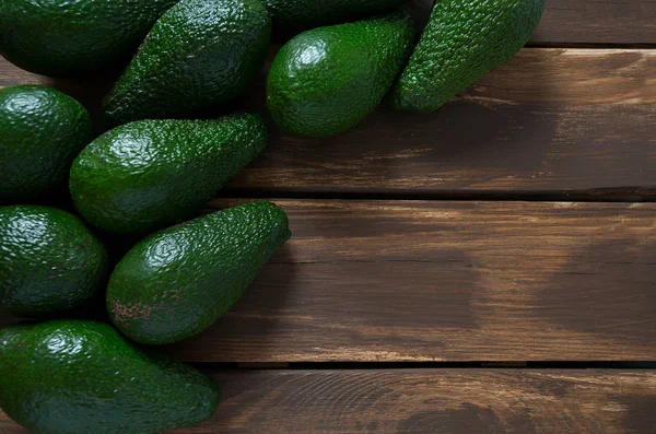 Avocado Donker Houten Oppervlak — Stockfoto