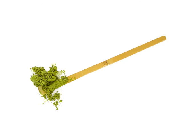 Matcha Thee Geïsoleerd Wit — Stockfoto