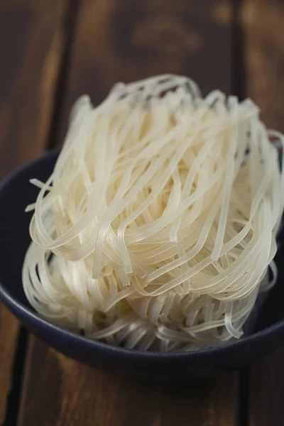 Fideos Arroz Sin Cocer Vista Cerca — Foto de Stock