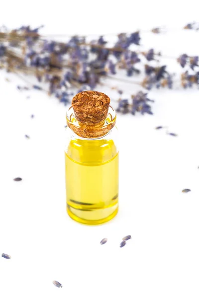 Lavender Oil Isolated White — Stock Photo, Image