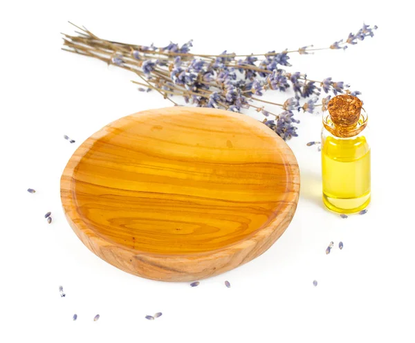 Lavender Oil Isolated White — Stock Photo, Image