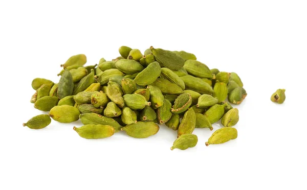 Cardamomo Aislado Blanco — Foto de Stock