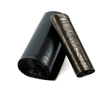 beyaz üzerinde çöp plastik çantalar