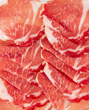 coppa di parma beyaz izole