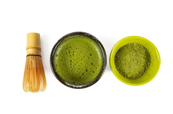 Matcha Dobrze Sproszkowana Zielona Herbata — Zdjęcie stockowe
