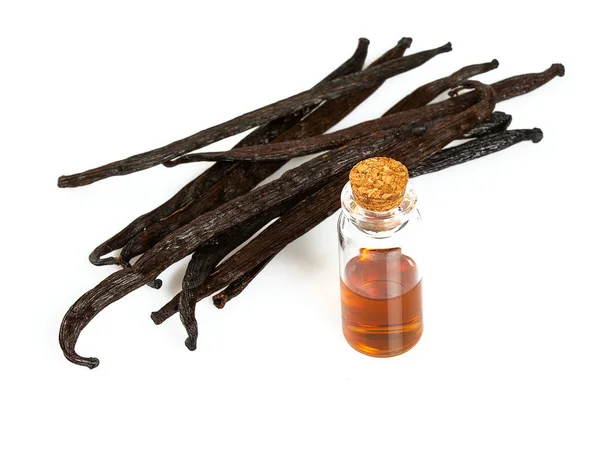 Vanilla Extract Isolated White — Stock Photo, Image