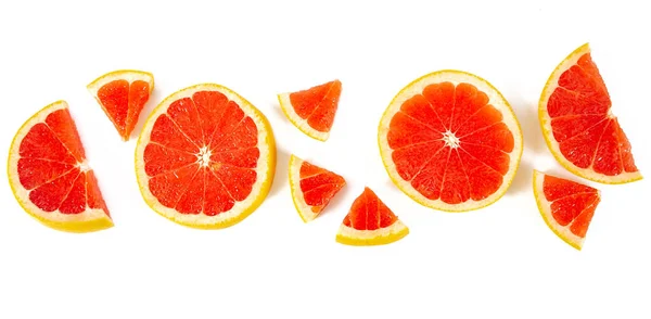 Grapefruit Isolated White — Stock Photo, Image