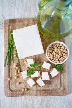 taze tofu peyniri görünümü