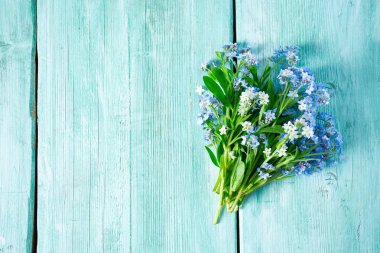 Taze mavi demet beni unutun çiçek değil