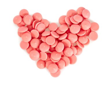 çilek çikolata cipsi beyaz izole