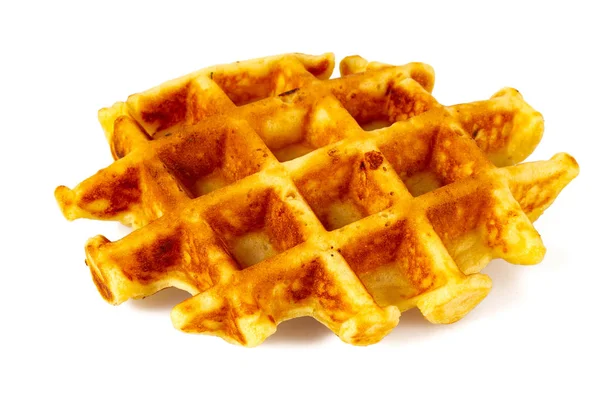 Belçika waffle üzerine beyaz izole — Stok fotoğraf