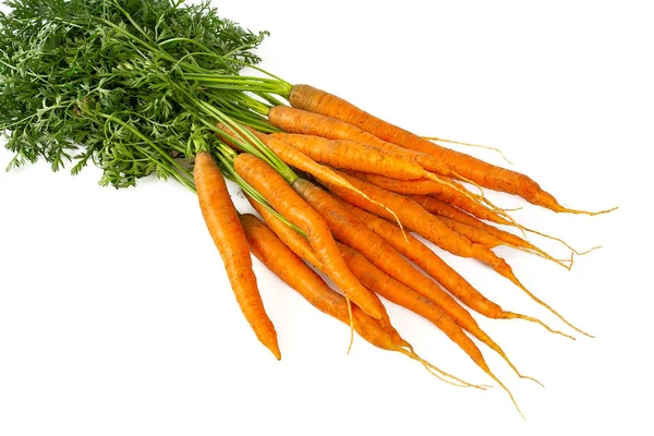 Zanahorias aisladas sobre fondo blanco — Foto de Stock