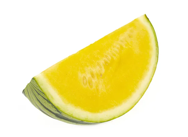 Sliced yellow isolated on white — Stock Photo, Image