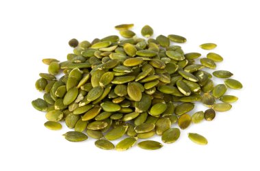 kabak tohumu beyaz arkaplanda izole