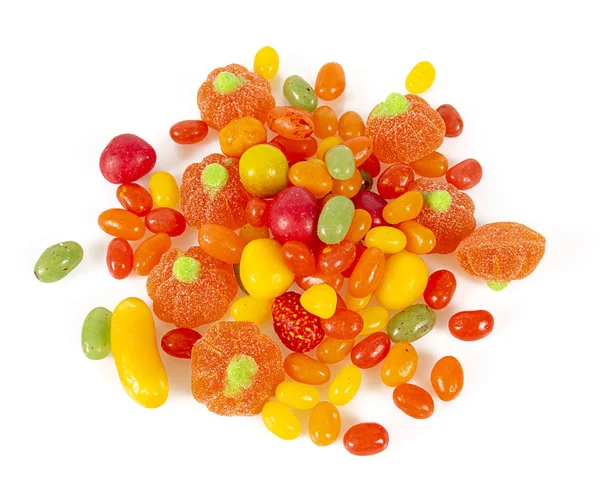 Красочные осенние конфеты, изолированные на белом — стоковое фото