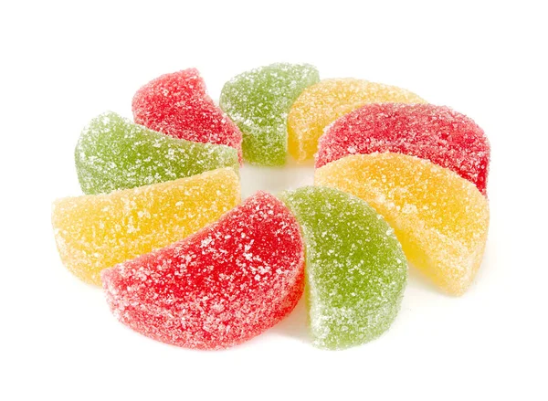 Jelly Candies Isolated White Backrgound — Stock Photo, Image