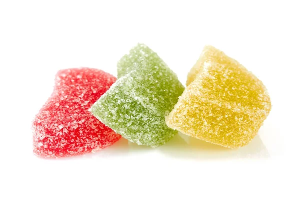 Jelly Candies Isolated White Backrgound — Stock Photo, Image