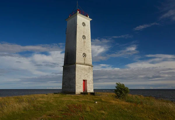 Mooie Vuurtoren Van Saaretuka Het Eiland Saaremaa Estland — Stockfoto