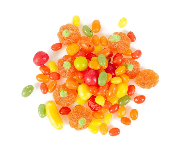 Colorful Autumn Candies Isolated White — Stock Photo, Image