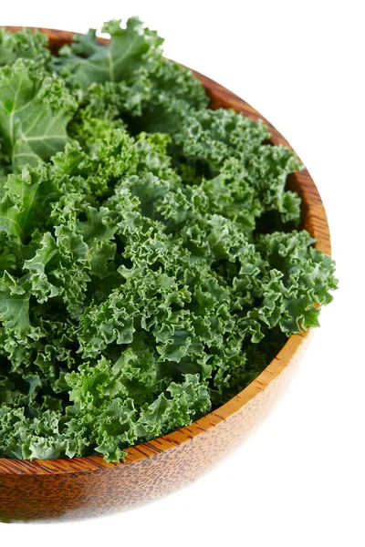 Fresh Kale Isolated White Background — Stock Photo, Image