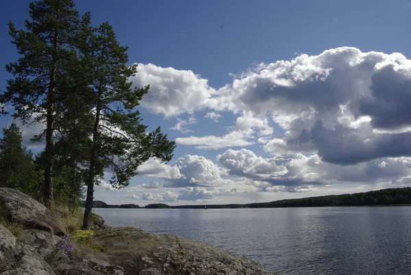 Hermoso Paisaje Karelia Naturaleza Rusia —  Fotos de Stock