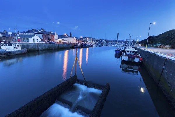 Panorama Över Peel Kvällen Peel Isle Man — Stockfoto