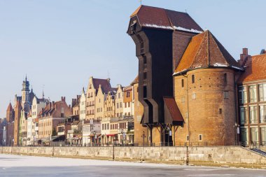 Historic zuraw in Gdansk. Gdansk, Pomerania, Poland. clipart