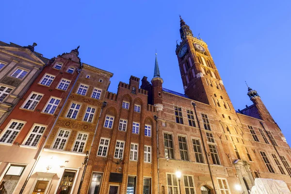 Het Stadhuis Van Main Gdansk Gdansk Pommeren Polen — Stockfoto
