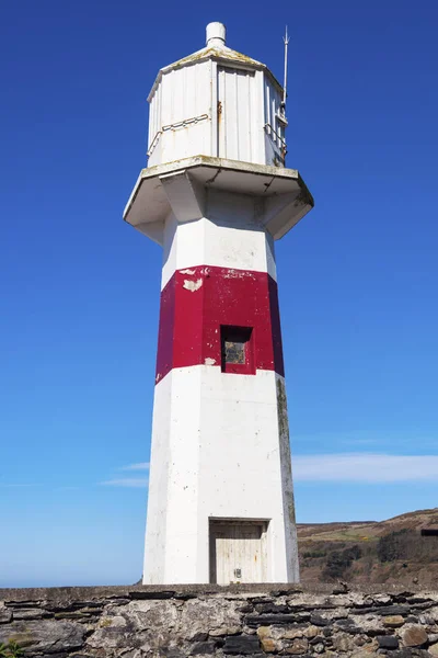 Leuchtturm Hafen Auf Der Insel Der Menschen Port Erin Insel — Stockfoto