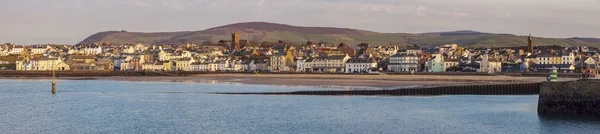 Panorama Över Peel Vid Solnedgången Peel Isle Man — Stockfoto