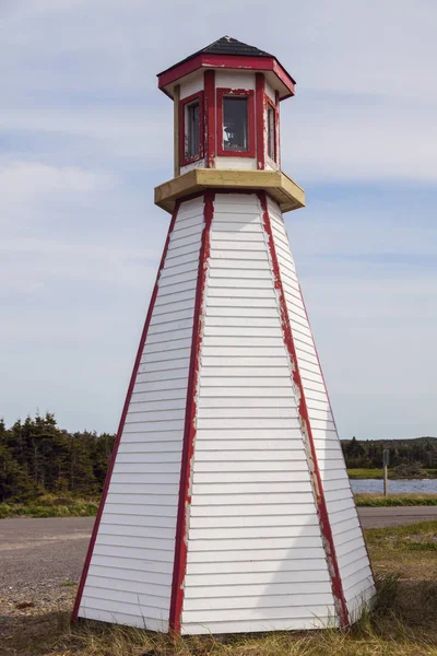 Pequeno Farol Terra Nova Terra Nova Labrador Canadá — Fotografia de Stock