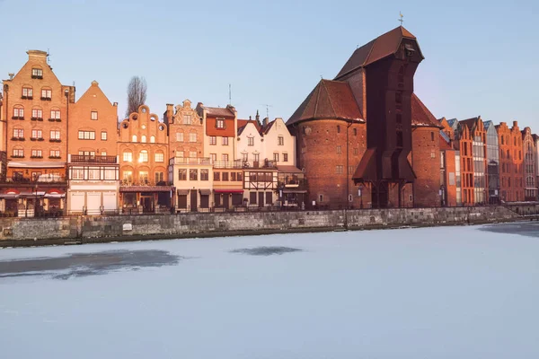 Guindaste Histórico Zuraw Gdansk Gdansk Pomerânia Polónia — Fotografia de Stock