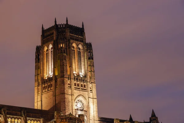 Liverpool Anglikan Katedrali Liverpool Kuzey Batı Ngiltere Polonya — Stok fotoğraf