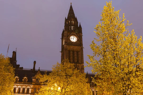 Câmara Municipal Manchester Manchester North West England Reino Unido — Fotografia de Stock