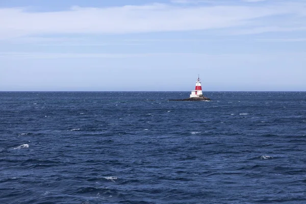 Rocher Petite Saint Pierre Lighthouse São Pedro São Pedro Miquelon — Fotografia de Stock