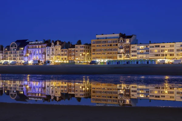 Panorama Dunkirk Night Dunkirk Hauts France France — Stock Photo, Image