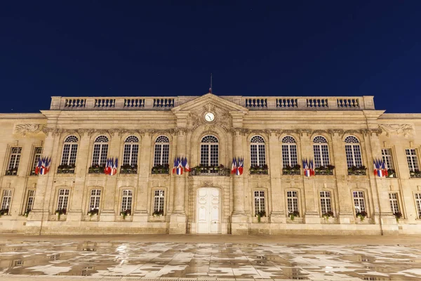 Beauvais Stadshus Natten Beauvais Hauts France Frankrike — Stockfoto